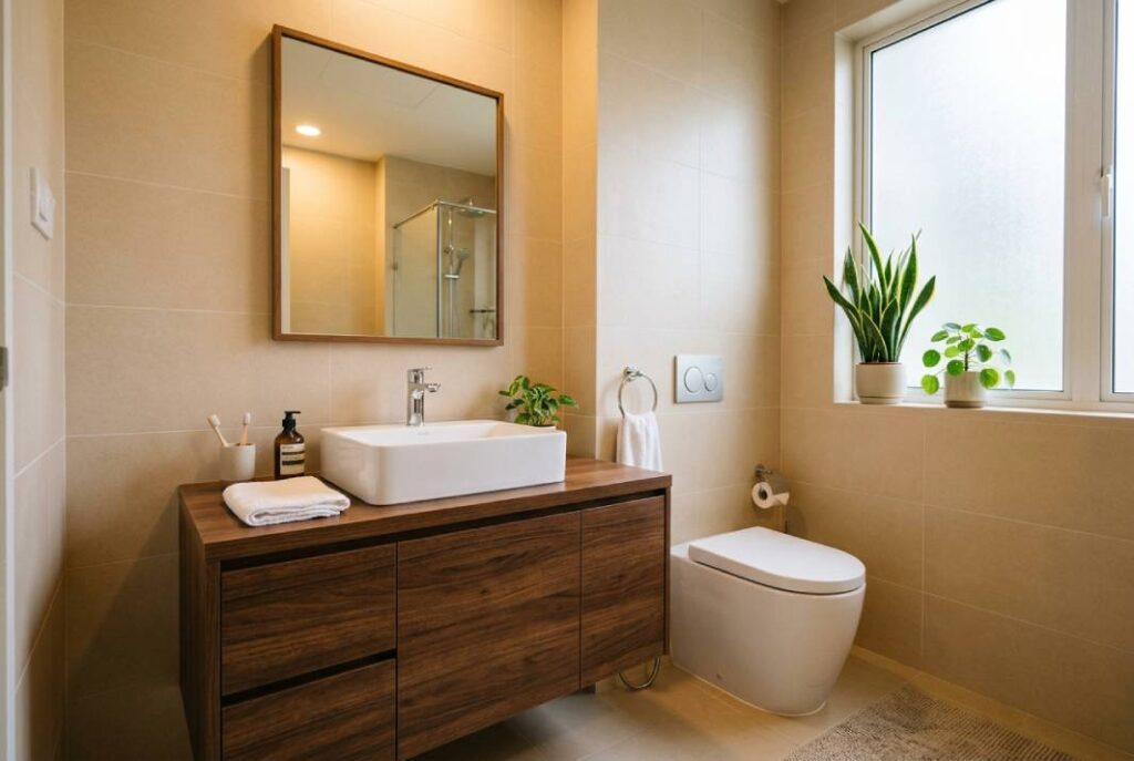 Johnson Suisse WC and Basin combination for home bathroom design