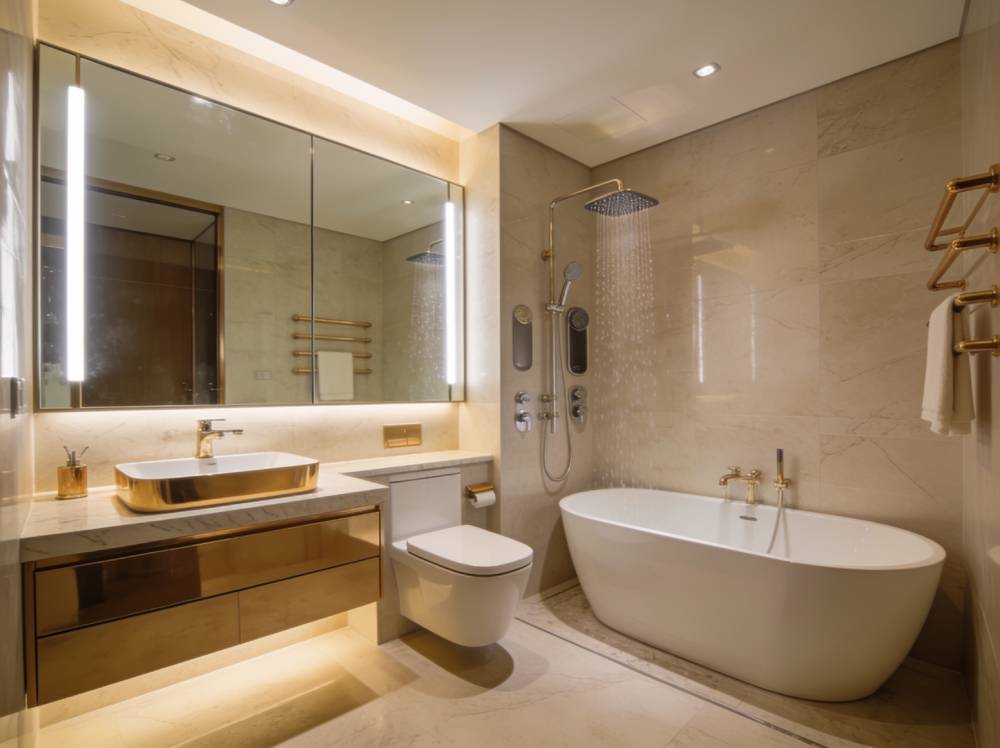 Top Sanitary Brand features for luxury bathroom renovation